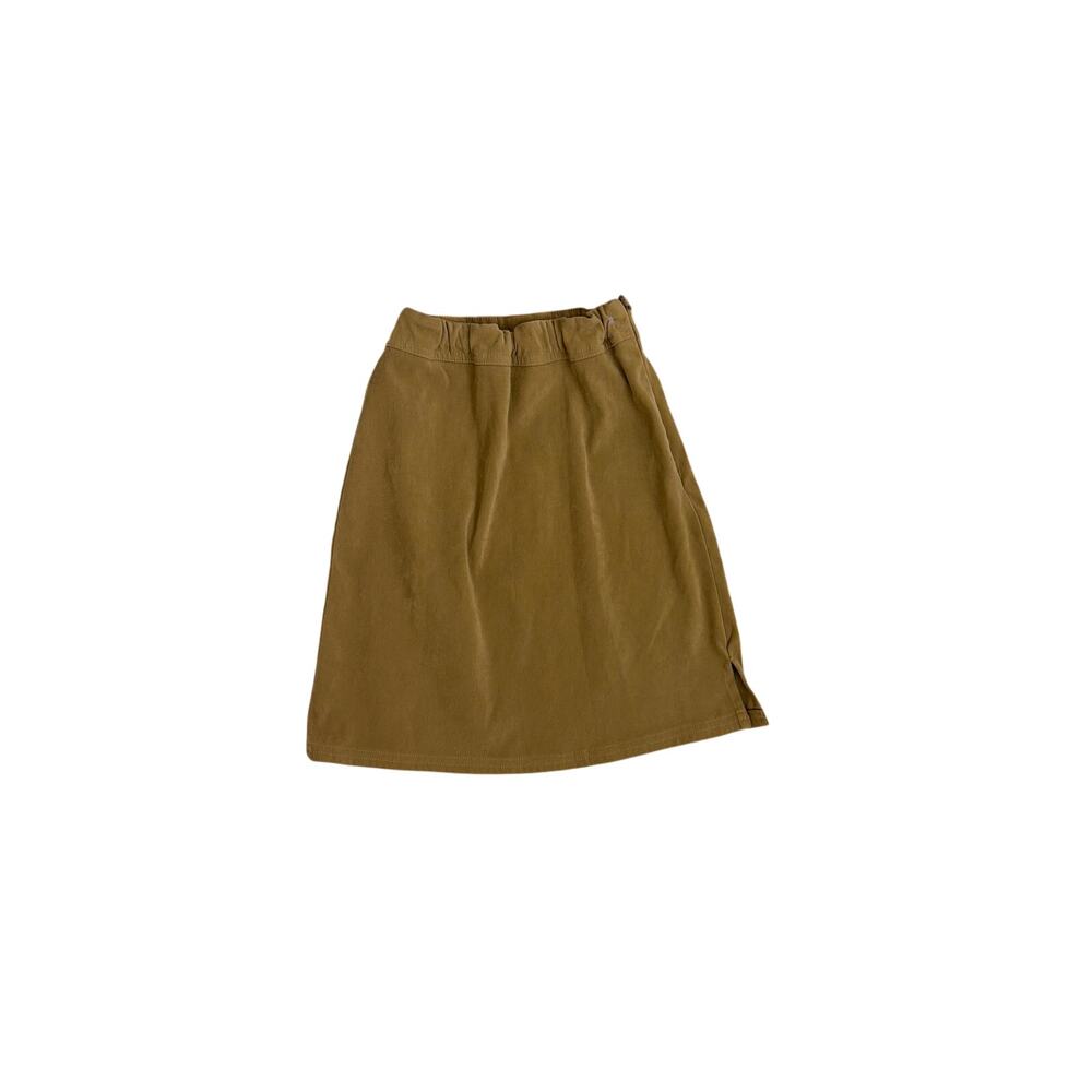 J Khaki Kids Faux Suede Brown High Waist Skirt Size 8